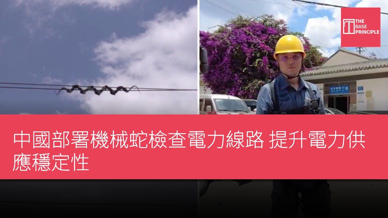 中國部署機械蛇檢查電力線路 提升電力供應穩定性