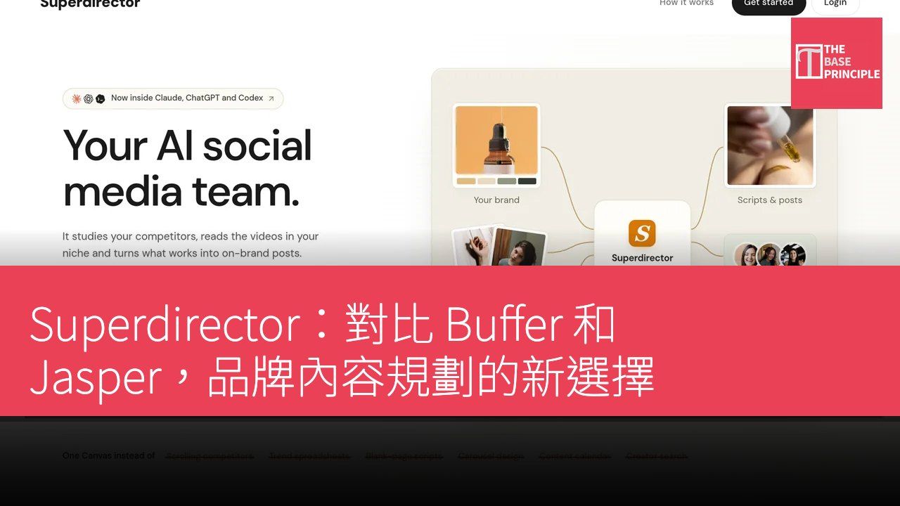Superdirector:對比 Buffer 和 Jasper,品牌內容規劃的新選擇